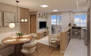 Apartamento 2 quartos 2 banheiros 49m²