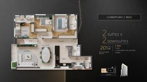 Apartamento 4 quartos 4 banheiros 202m²
