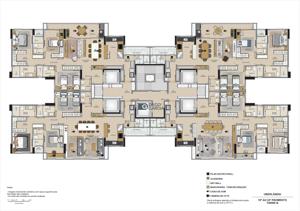 Apartamento 3 quartos 4 banheiros 137m²
