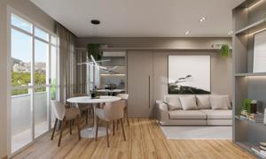 Apartamento 2 quartos 2 banheiros 53m²