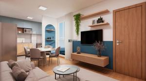 Apartamento 2 quartos 1 banheiro 48m²