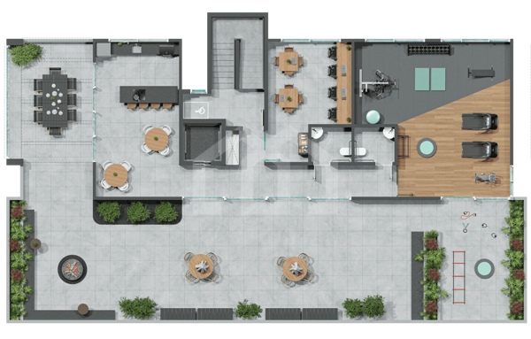 Apartamento 1 quarto 1 banheiro 25m²