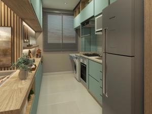 Apartamento 2 quartos 1 banheiro 45m²
