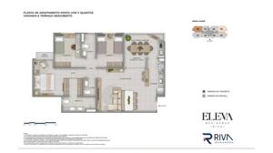 Apartamento 3 quartos 2 banheiros 83m²