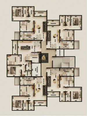 Apartamento 2 quartos 1 banheiro 189m²