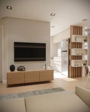 Apartamento 2 quartos 1 banheiro 45m²