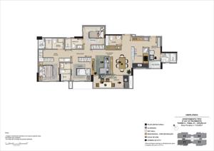 Apartamento 3 quartos 4 banheiros 137m²