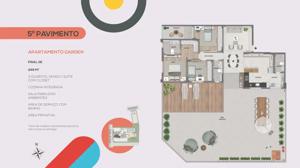 Apartamento 3 quartos 3 banheiros 191m²