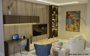 Apartamento 3 quartos 4 banheiros 158m²