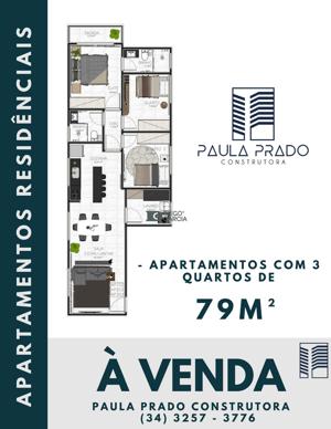 Apartamento 3 quartos 2 banheiros 79m²