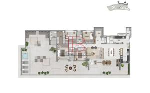 Apartamento 4 quartos 5 banheiros 