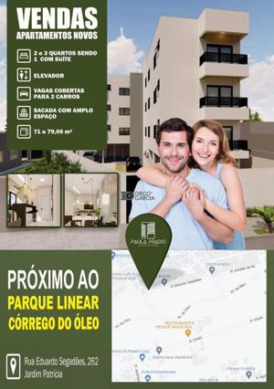 Apartamento 3 quartos 2 banheiros 79m²