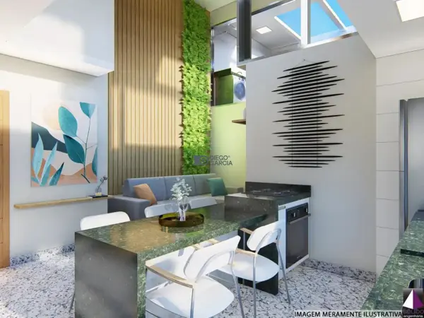 Apartamento 2 quartos 2 banheiros 54m²