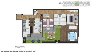 Apartamento 2 quartos 2 banheiros 53m²