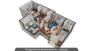 Apartamento 3 quartos 2 banheiros 
