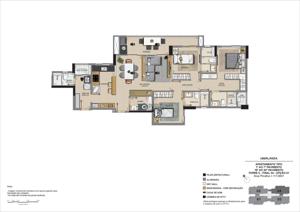 Apartamento 3 quartos 4 banheiros 137m²