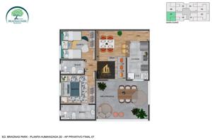 Apartamento 2 quartos  banheiros 45m²
