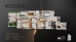 Apartamento 4 quartos 4 banheiros 202m²