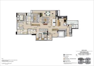 Apartamento 3 quartos 4 banheiros 137m²