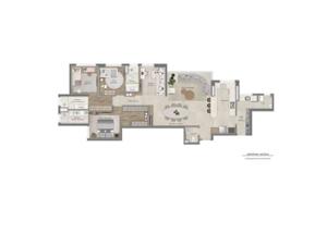 Apartamento 4 quartos 4 banheiros 144m²