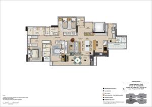 Apartamento 3 quartos 4 banheiros 137m²