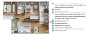 Apartamento 2 quartos 1 banheiro 