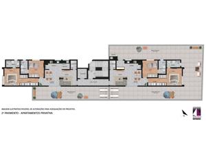 Apartamento 2 quartos 2 banheiros 65m²