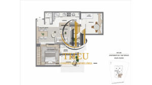 Apartamento 2 quartos 2 banheiros 320m²