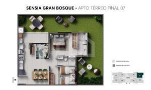 Apartamento 1 - 2 quartos 1 vagas 44 a 60m²
