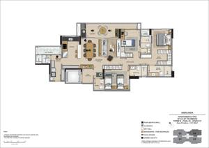 Apartamento 3 quartos 4 banheiros 137m²