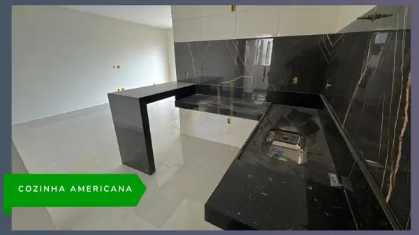 Casa 3 quartos 2 banheiros 80m²
