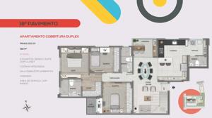 Apartamento 3 quartos 3 banheiros 191m²
