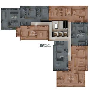 Apartamento 2 quartos 2 banheiros 110m²