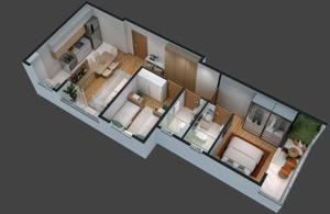 Apartamento 2 quartos 2 banheiros 53m²