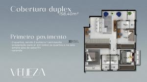 Apartamento 3 quartos 4 banheiros 158m²