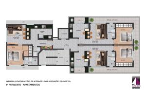 Apartamento 2 quartos 2 banheiros 54m²