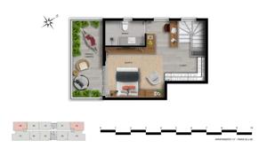 Apartamento 2 quartos 2 banheiros 73m²