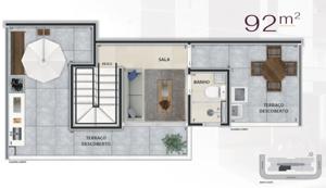 Apartamento 2 quartos 1 banheiro 46m²