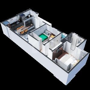 Apartamento 2 quartos 1 - 2 vagas 54 a 111m²
