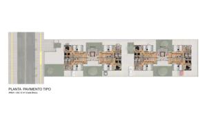Apartamento 2 quartos 1 banheiro 45m²