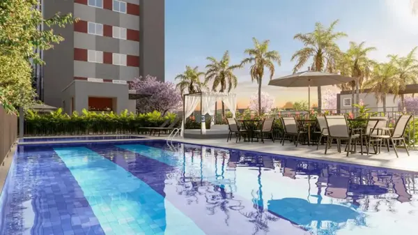 Apartamento 2 quartos 1 banheiro 46m²