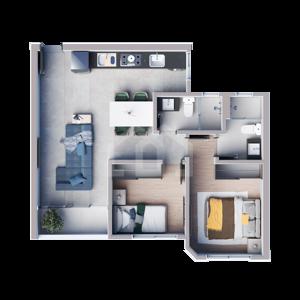 Apartamento 2 quartos 1 vagas 62 a 71m²