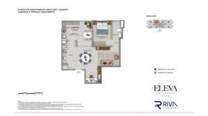 Apartamento 3 quartos 2 banheiros 83m²