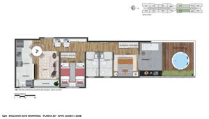 Apartamento 2 quartos 2 banheiros 53m²
