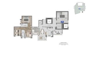 Apartamento 4 quartos 4 banheiros 144m²