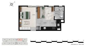 Apartamento 2 quartos 2 banheiros 73m²