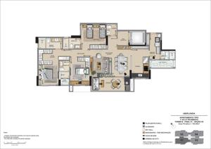 Apartamento 3 quartos 4 banheiros 137m²