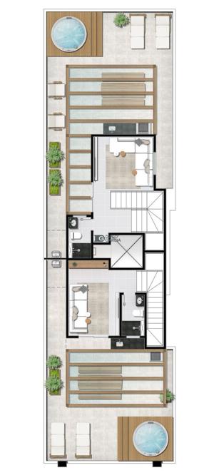 Apartamento 3 quartos 1 banheiro 76m²