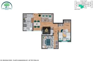 Apartamento 2 quartos  banheiros 45m²
