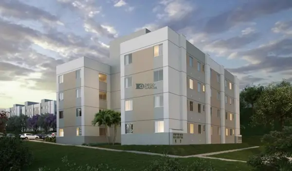 Apartamento 2 quartos 1 banheiro 44m²